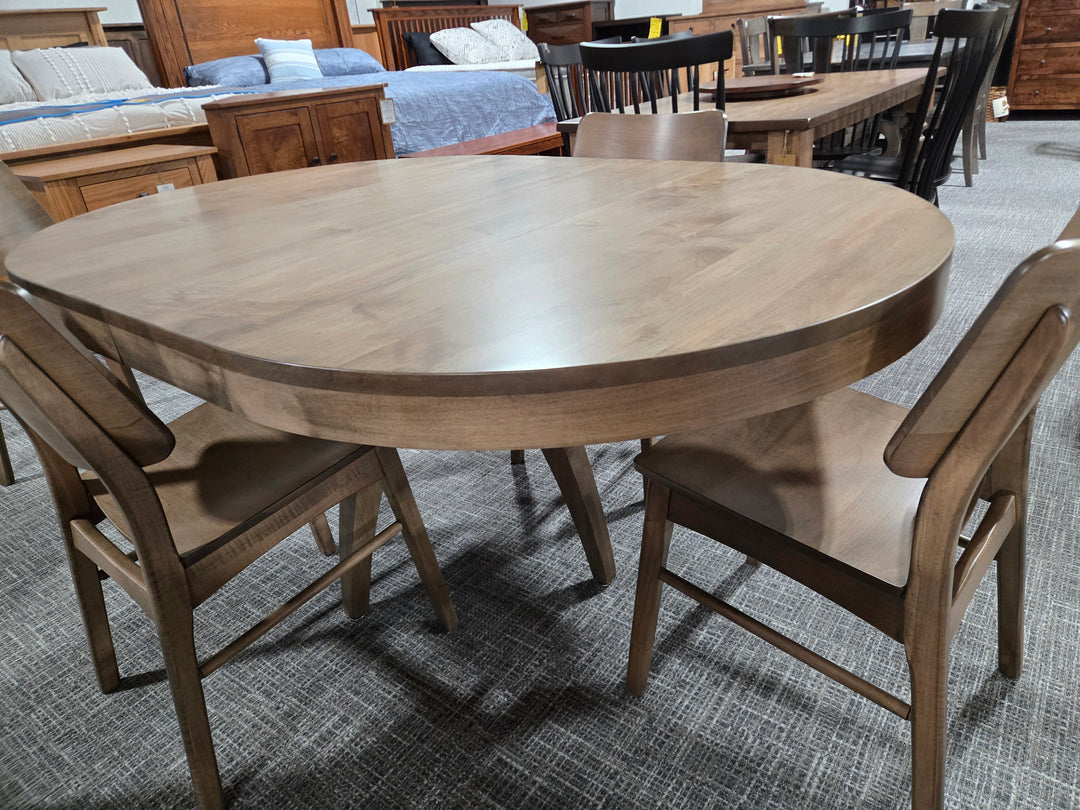 Clearance Cynergy 48x48 w/2-12"L Table + 4 Side Chairs