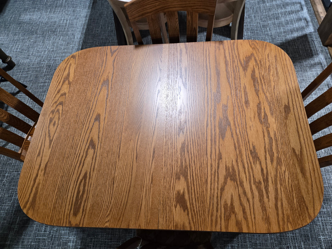 Clearance Shaker Leg Table 36x48 w/4-12"L + 4 Side Chairs