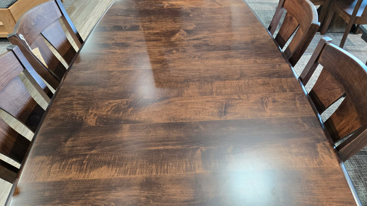 Clearance Hamilton 42x72x36"H w/2-12"Lvs and 6 Omaha 24" Side barchairs