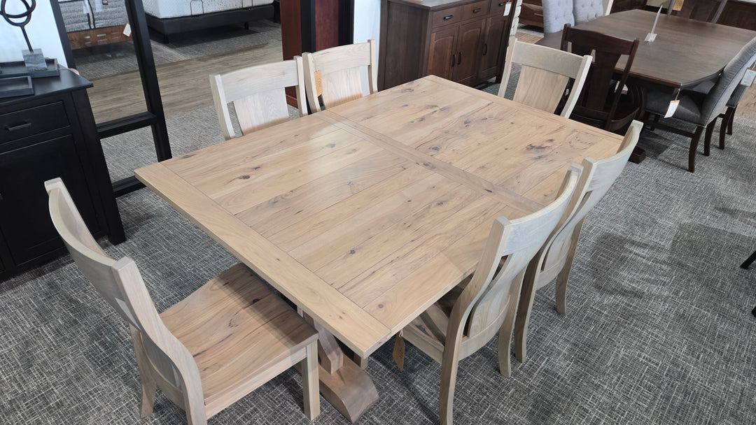 Clearance Franklin 48x72 w/2-16"Lvs and 6 Jasper Side Chairs