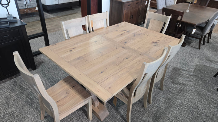Clearance Franklin 48x72 w/2-16"Lvs and 6 Jasper Side Chairs