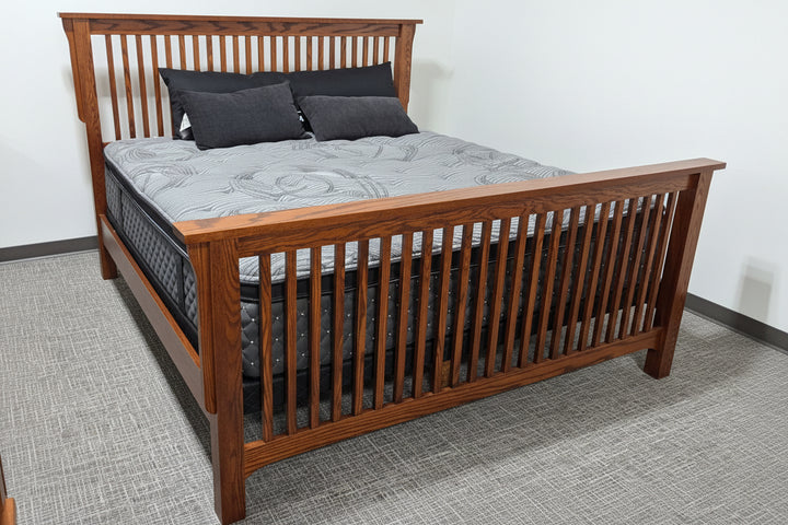Clearance Old English Slat Mission King Bed