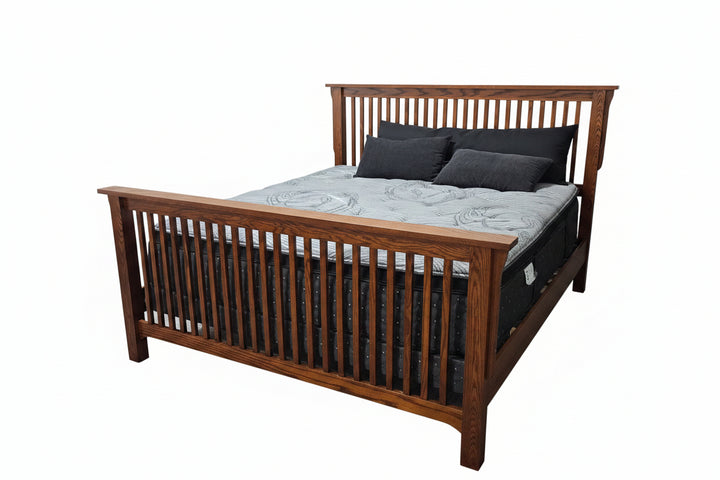 Clearance Old English Slat Mission King Bed