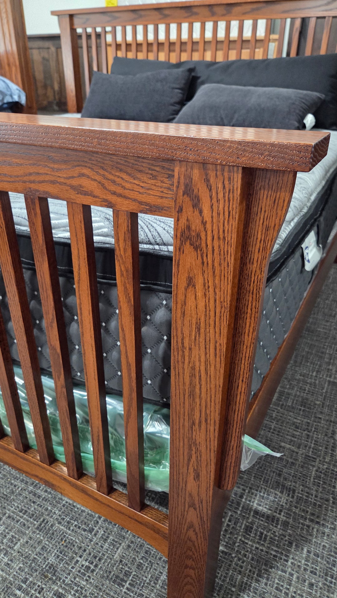 Clearance Old English Slat Mission King Bed