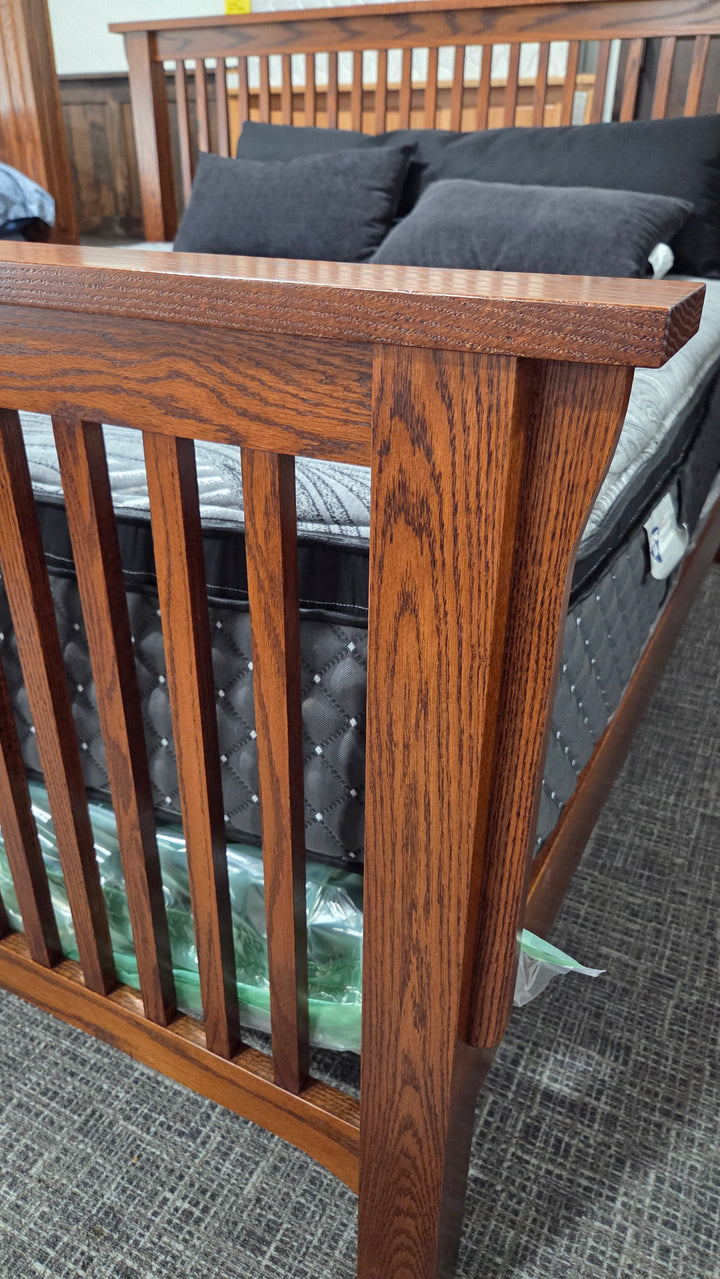 Clearance Old English Slat Mission King Bed