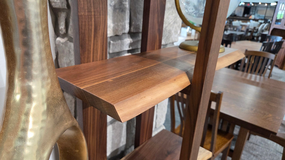 Live Edge Open Bookshelf