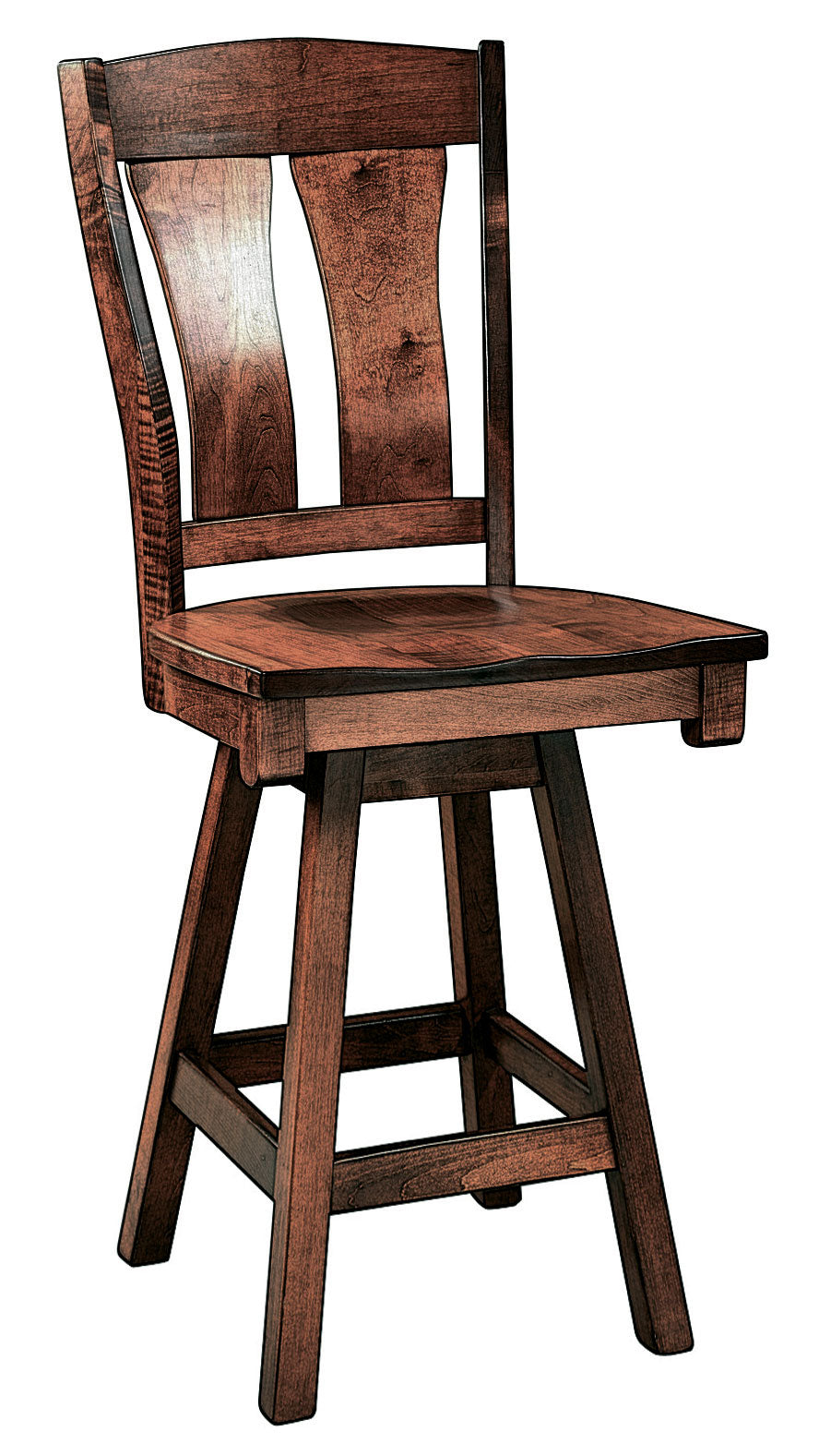 QW Amish Omaha Swivel Bar Chair