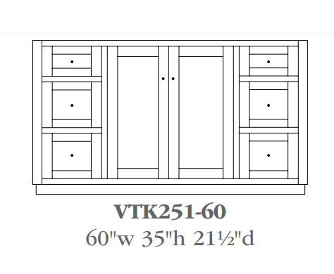 QW Amish Calvin Vanity (Select Size)