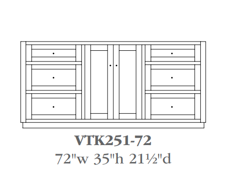 QW Amish Calvin Vanity (Select Size)