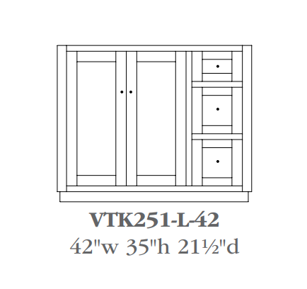 QW Amish Calvin Vanity (Select Size)