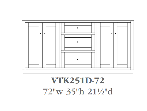 QW Amish Calvin Vanity (Select Size)