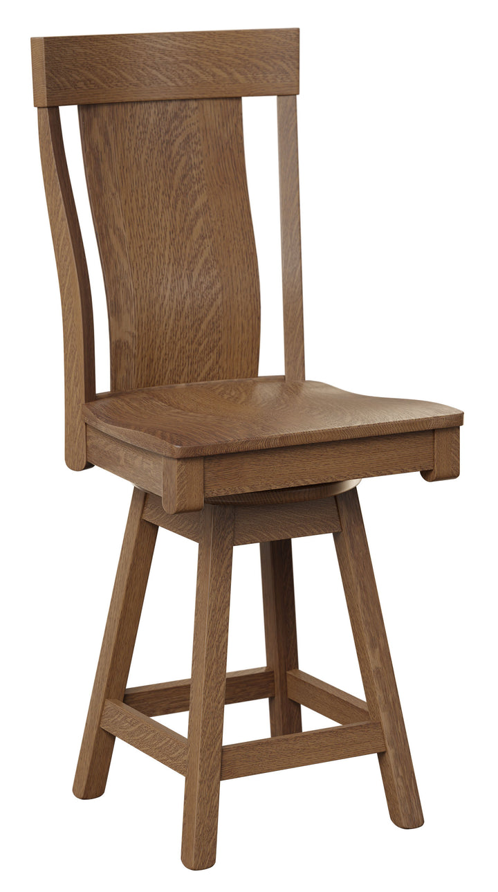 QW Amish Weldon Swivel Bar Chair