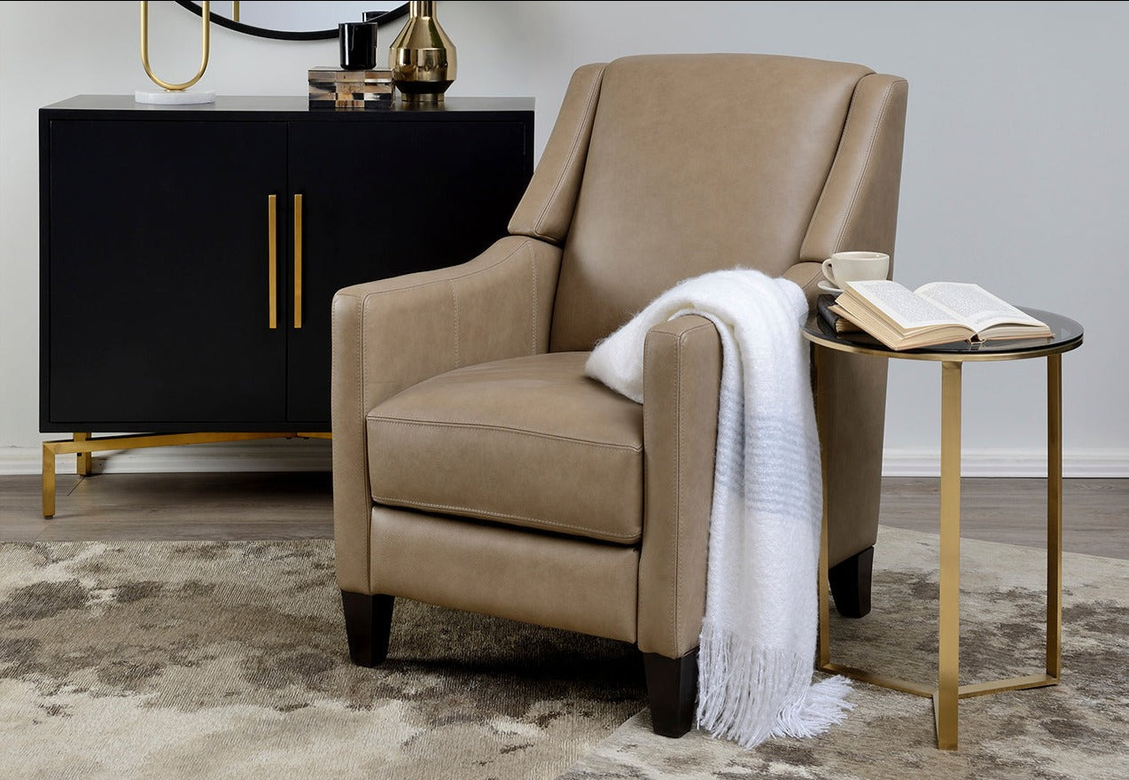 Armchair discount recliner leather