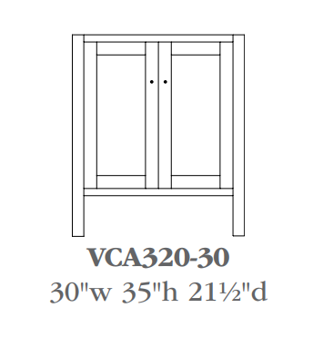 QW Amish Cabin Creek Vanity (Select Size)