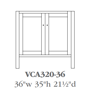 QW Amish Cabin Creek Vanity (Select Size)