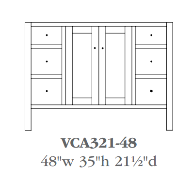 QW Amish Cabin Creek Vanity (Select Size)