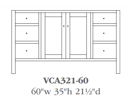 QW Amish Cabin Creek Vanity (Select Size)