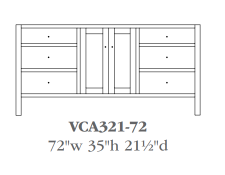 QW Amish Cabin Creek Vanity (Select Size)