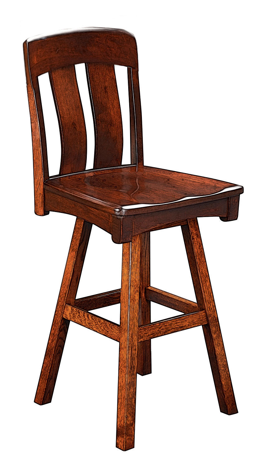 QW Amish Ashley Swivel Bar Chair