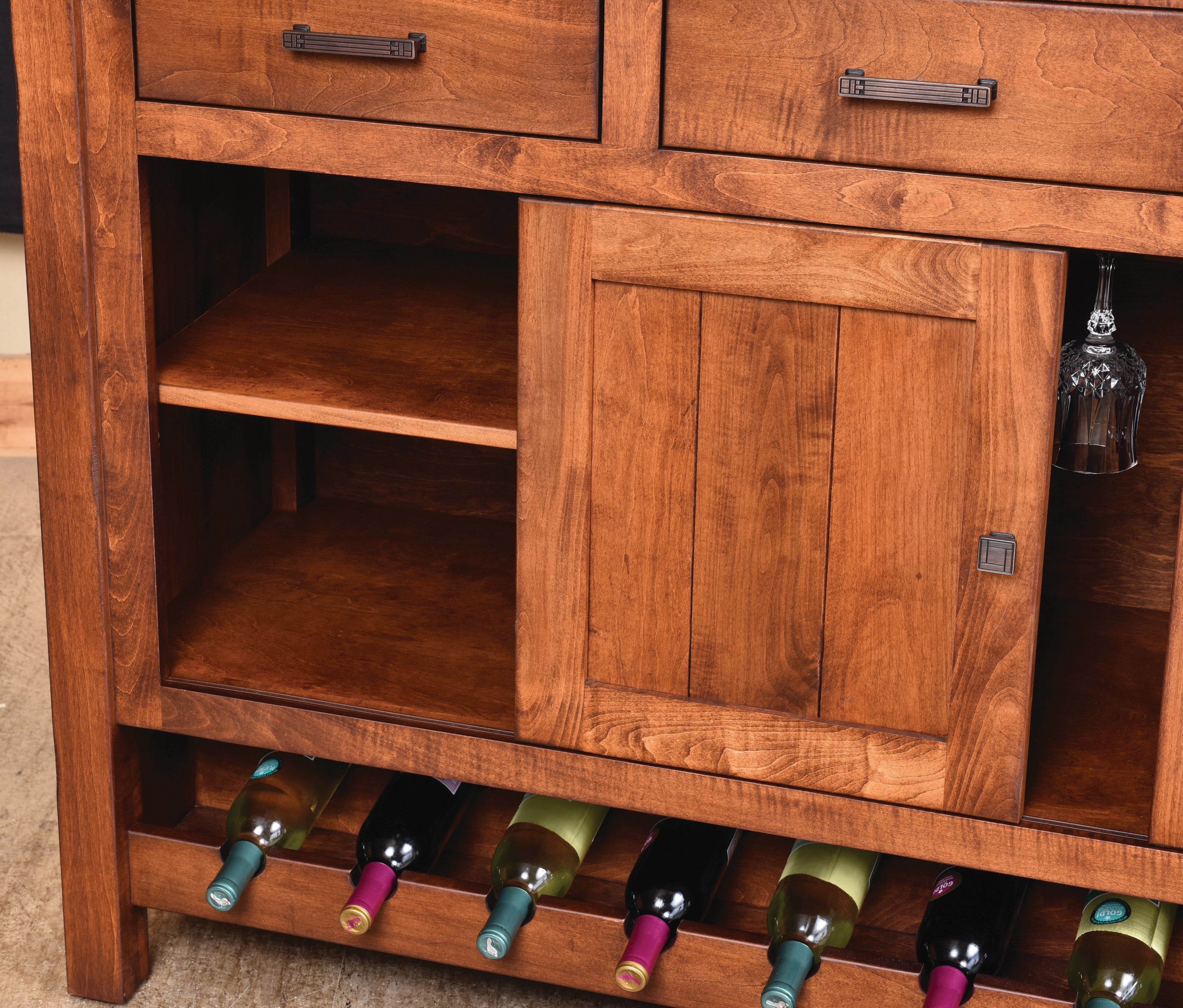 QW Amish Adele Wine Cabinet - Thumbnail 2