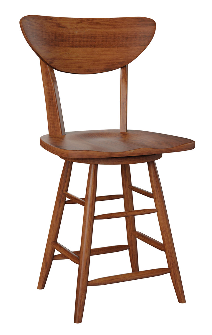 QW Amish Seymour Swivel Bar Chair