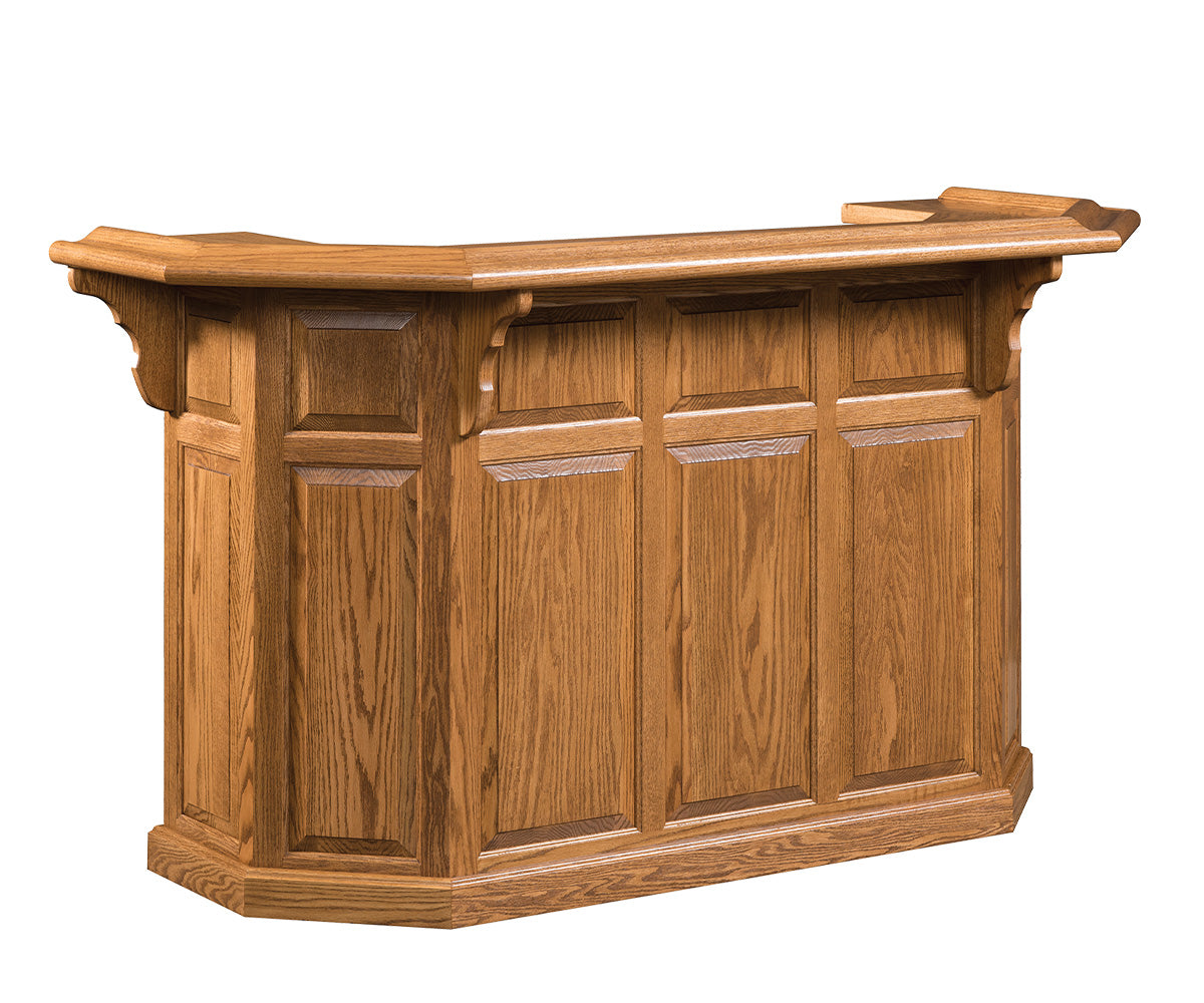 QW Amish Canted Raised Panel Bar