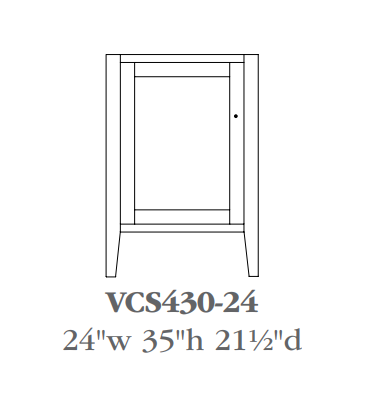 QW Amish Chelsea Vanity (Select Size)