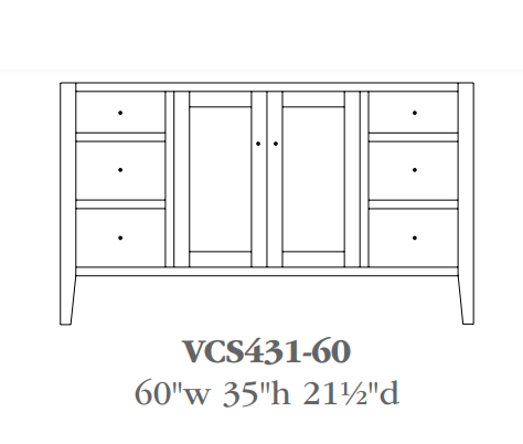 QW Amish Chelsea Vanity (Select Size)