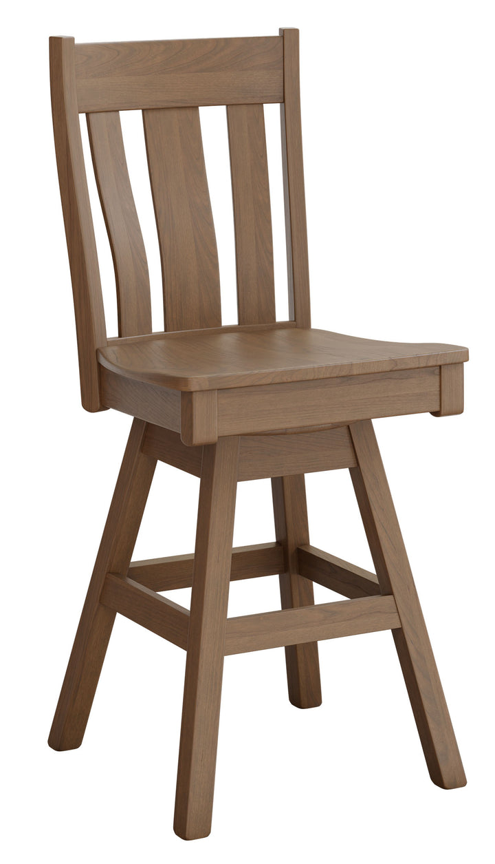 QW Amish Rochester Swivel Bar Chair