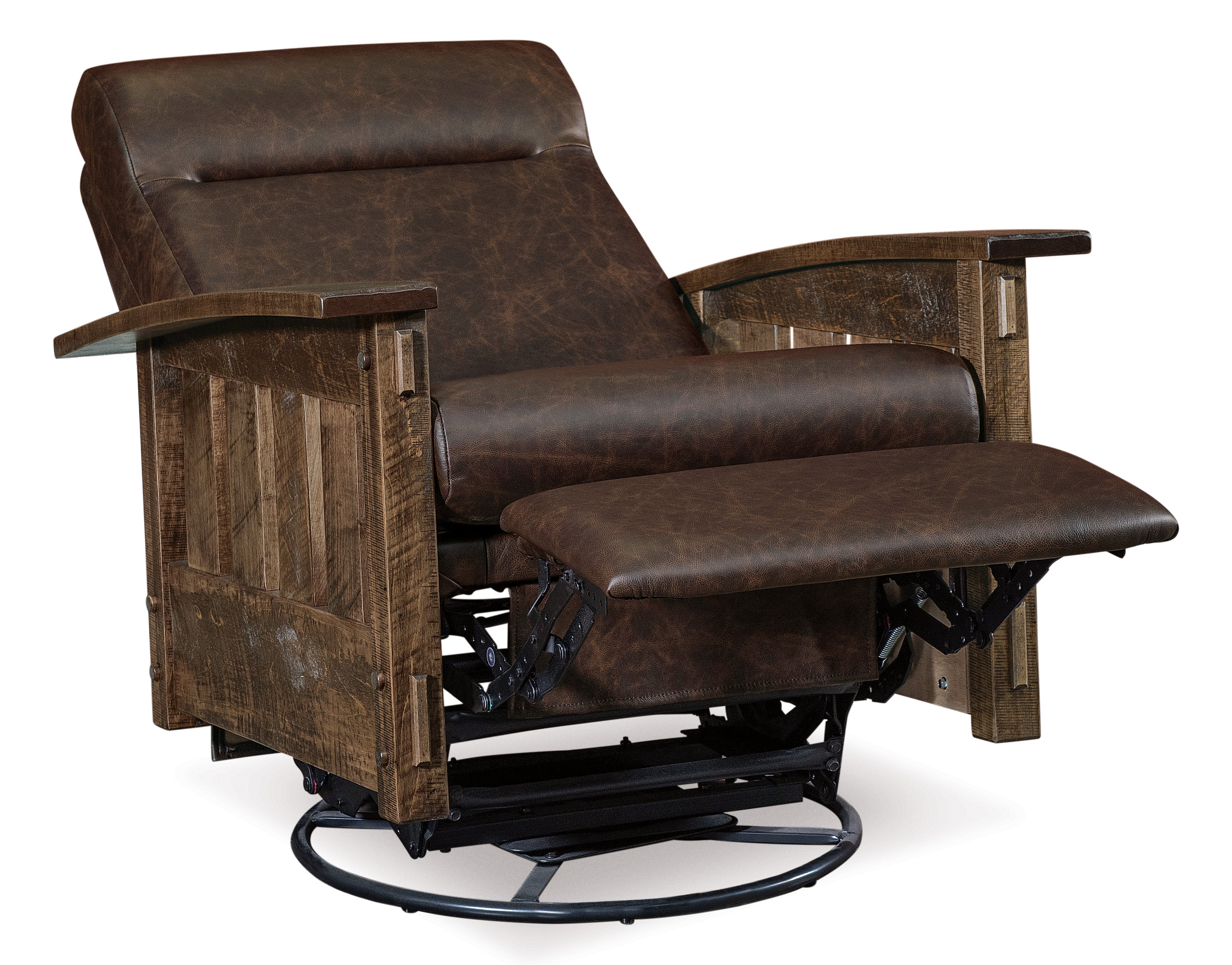 QW Amish Houston Swivel Glider Recliner - Thumbnail 3