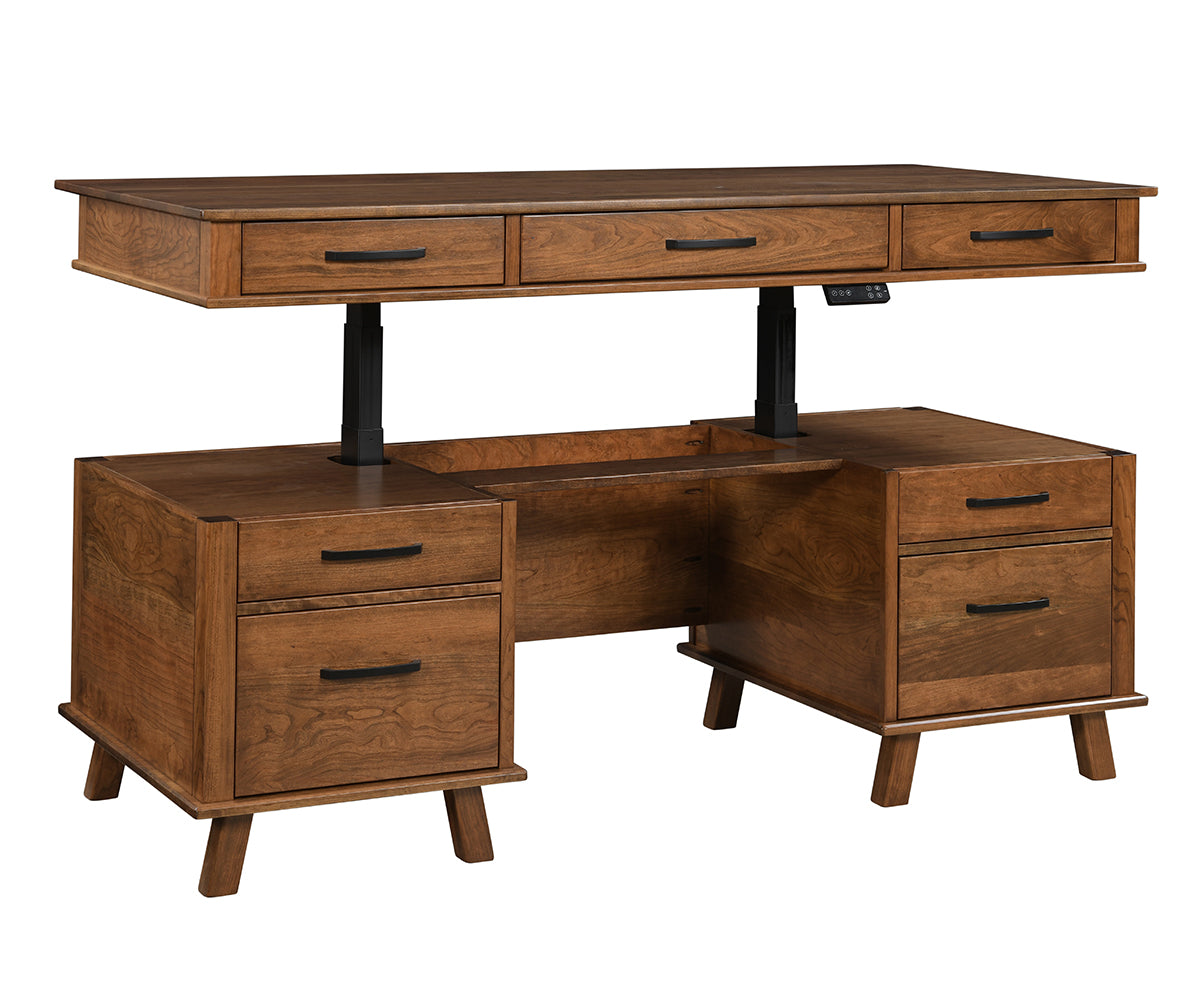 QW Amish Hutton Hills Lift Desk - Thumbnail 4