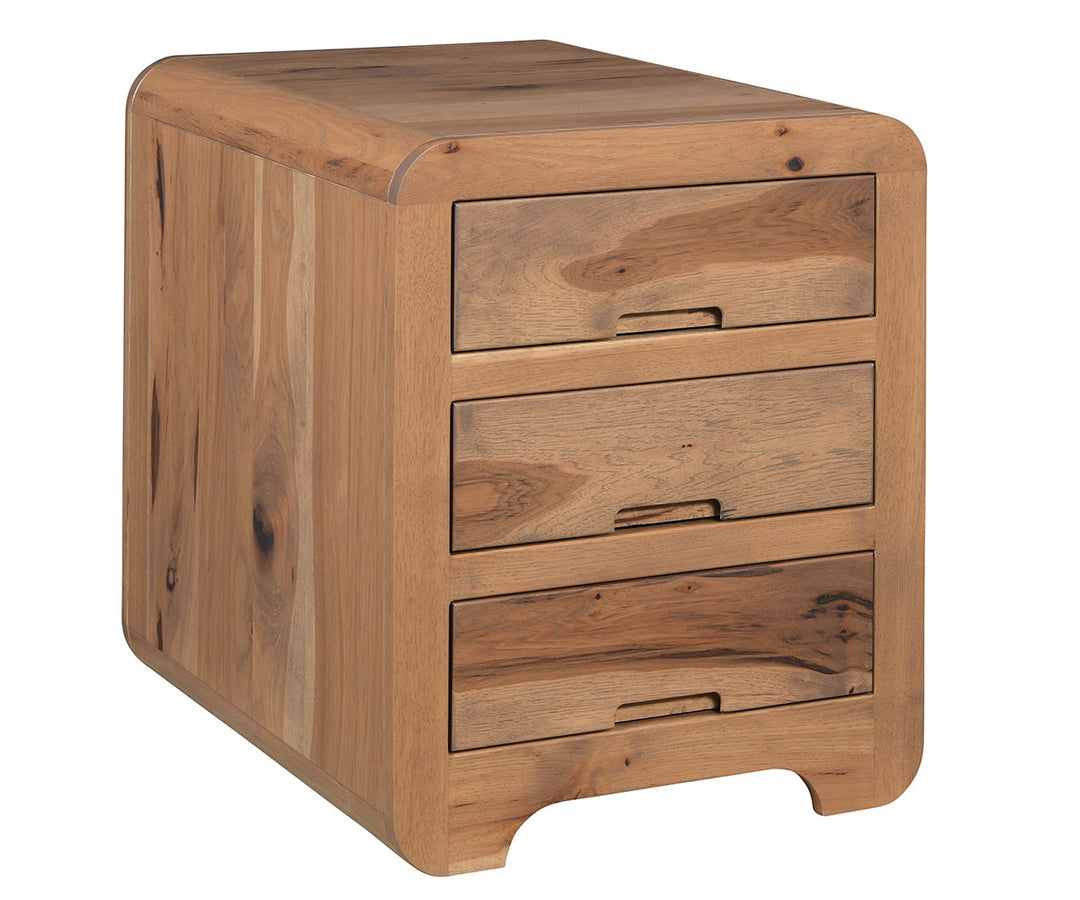 QW Amish Europa 3 Drawer End Table