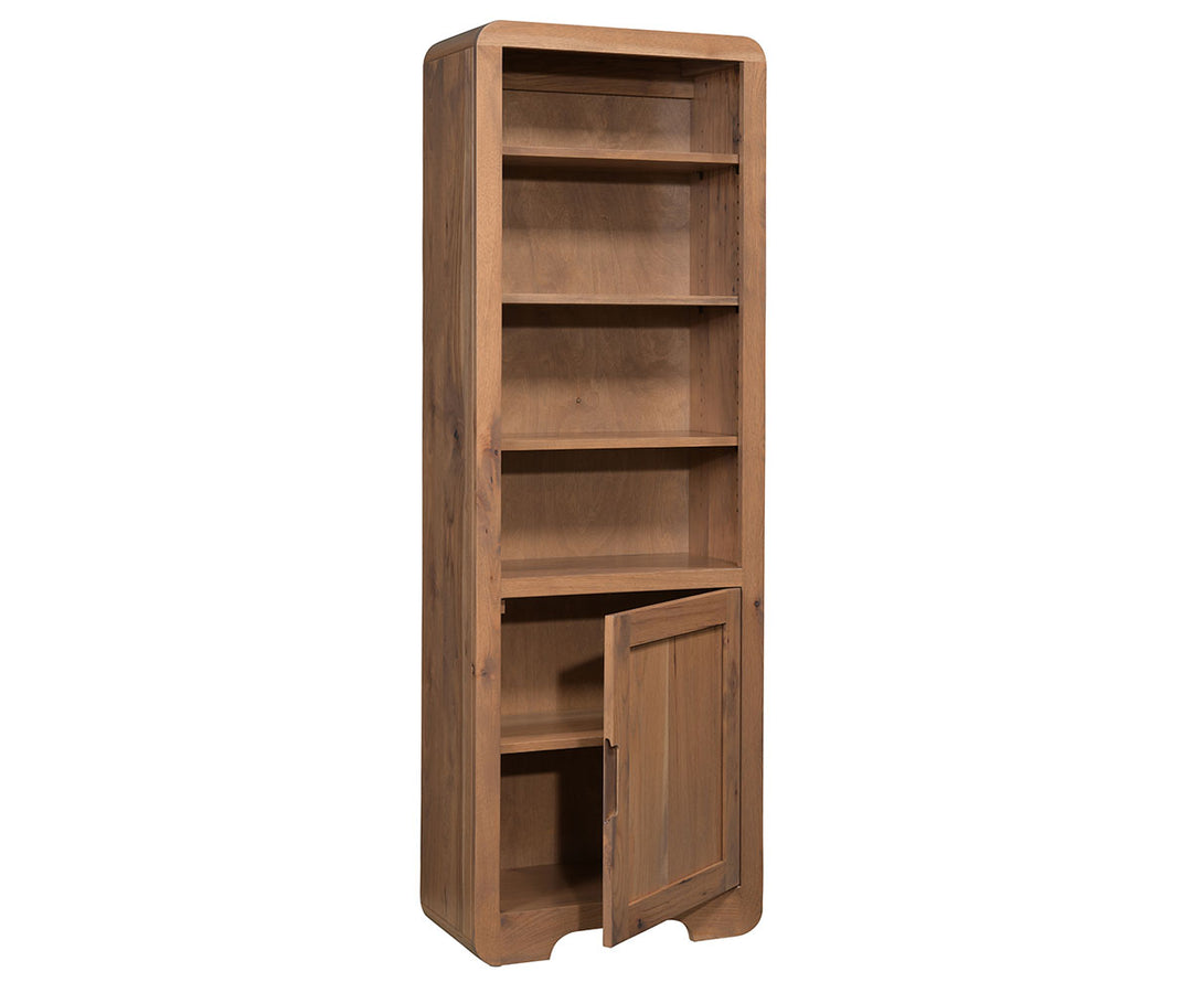 QW Amish Europa Bookcase with Door 24"x72"