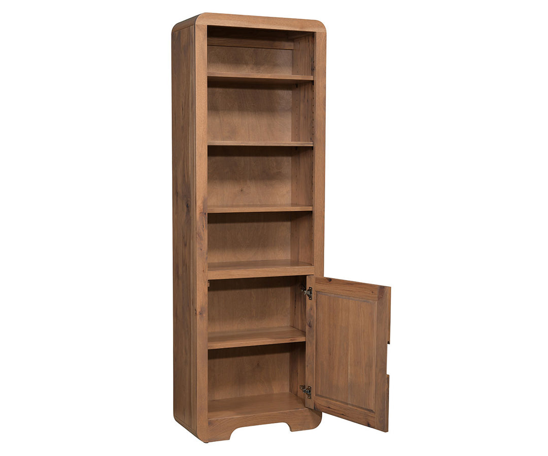 QW Amish Europa Bookcase with Door 24"x72"