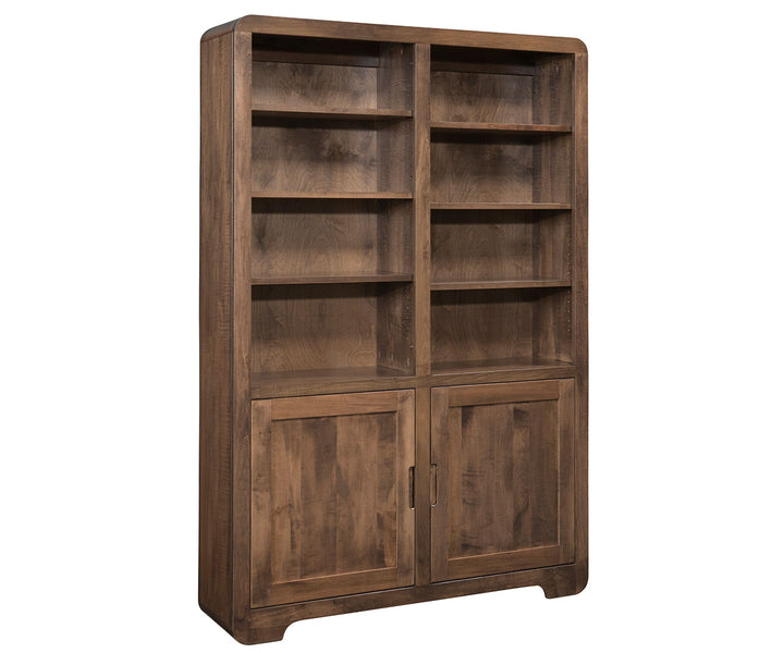 QW Amish Europa Bookcase with Doors 48x72