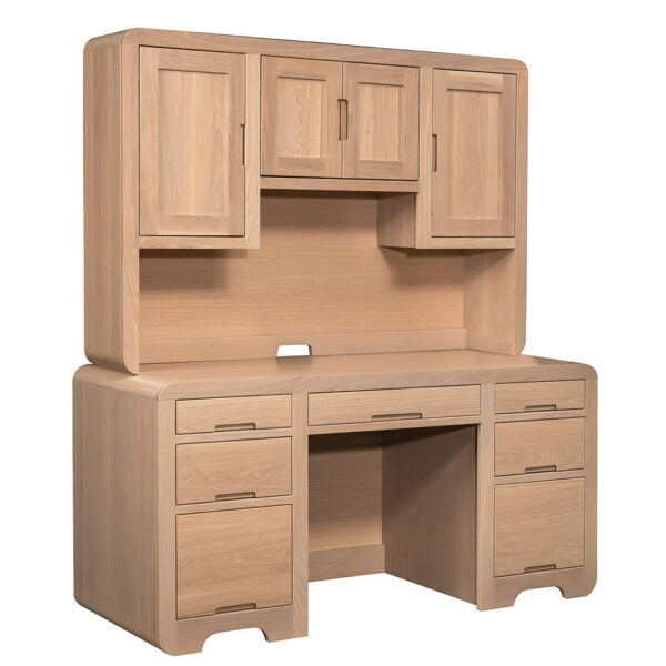QW Amish Europa Double Pedestal Desk - Thumbnail 2