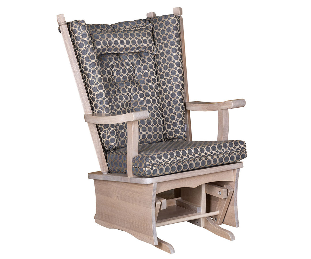 QW Amish Ashland Panel Glider & Optional Ottoman