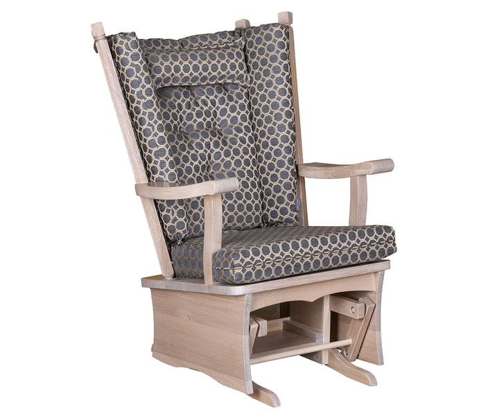 QW Amish Ashland Panel Glider & Optional Ottoman