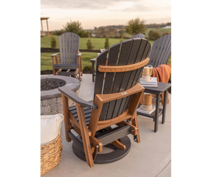 Comfo Back Adirondack Swivel Glider