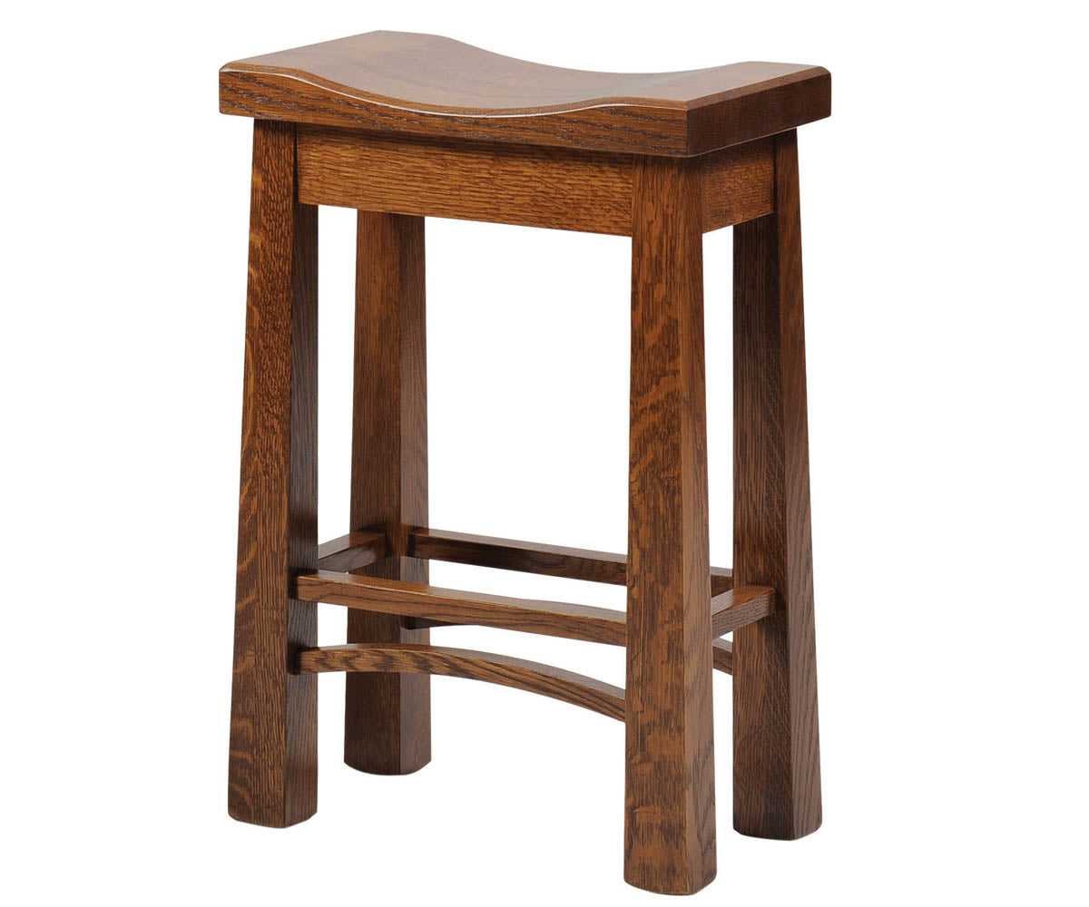 QW Amish Madison Saddle Stool - Thumbnail 2