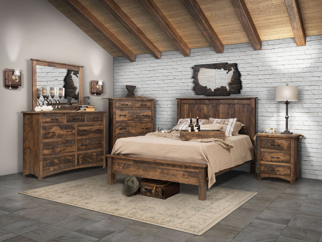 QW Amish Rustic Barn Bed