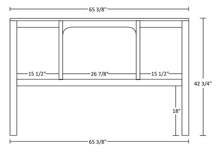 QW Amish Bayport Credenza & Optional Hutch