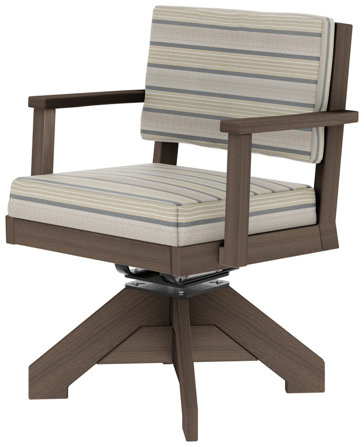 QW Amish Bellaire Swivel Dining Chair