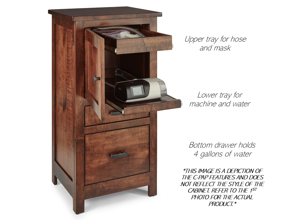 QW Amish Timbra C-PAP Nightstand