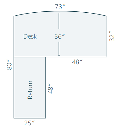 QW Amish Breckenridge L-Shaped Desk with Optional Hutch