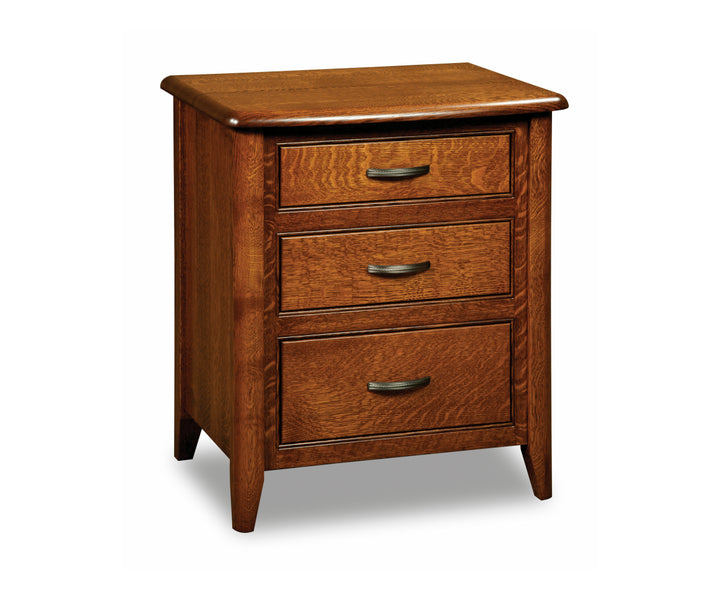 QW Amish Castleton 3 Drawer Nightstand