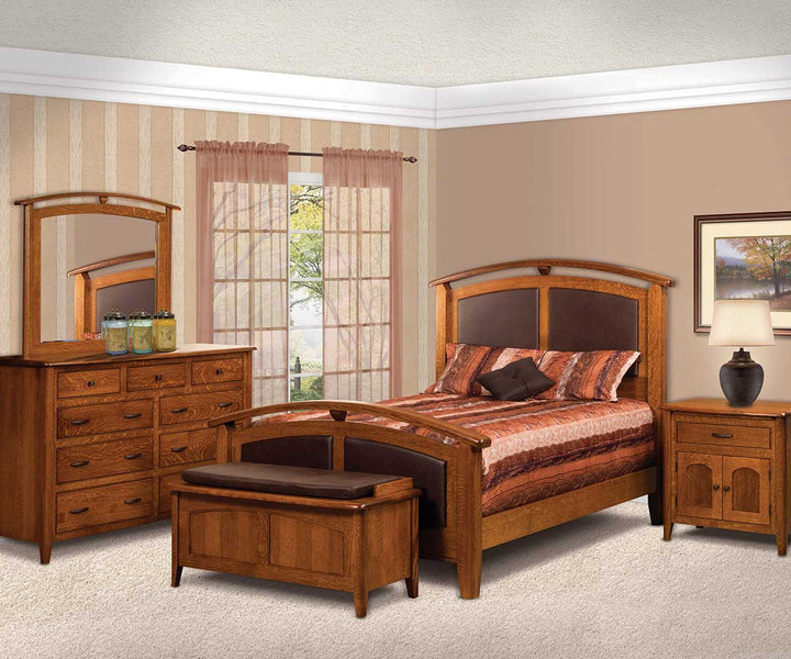 QW Amish Castleton 3 Drawer Nightstand