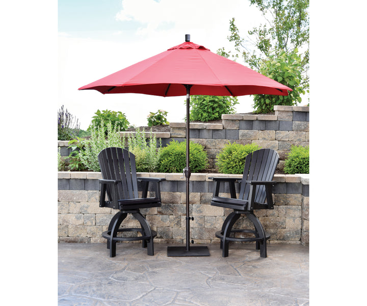 Comfo Back Adirondack Swivel Counter Chair