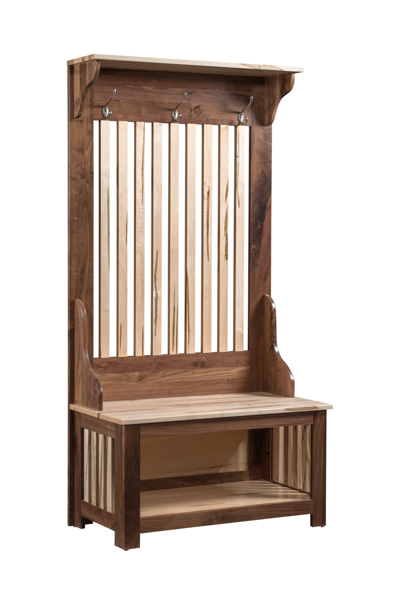 QW Amish Heritage Mission Hall Seat - Thumbnail 2