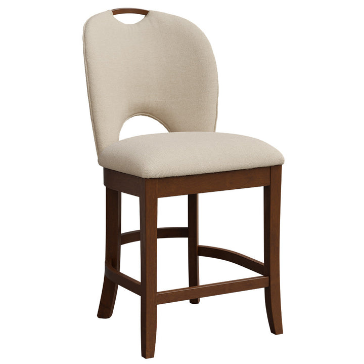 QW Amish Dove Upholstered Bar Chair